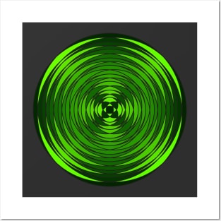 Fuzzy Circular Logic Green 5 Posters and Art